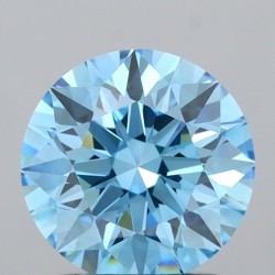 Diament laboratoryjny o barwie fantazyjnej szlif okrągły, 1.5ct, VVS2, Fancy Vivid Blue, IGI LG744515727