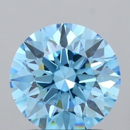 Diament laboratoryjny o barwie fantazyjnej szlif okrągły, 1.5ct, VVS2, Fancy Vivid Blue, IGI LG744515727