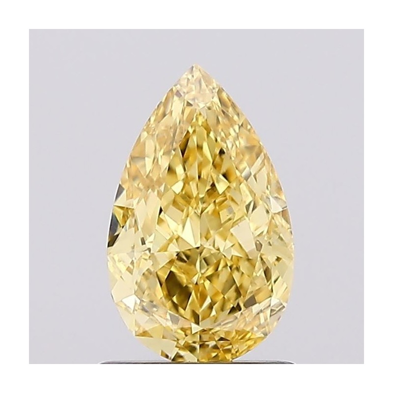 Diament laboratoryjny o barwie fantazyjnej szlif gruszkowy, 1.12ct, VVS2, Fancy Vivid Yellow, IGI LG685573930