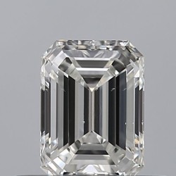 Diament szlif szmaragdowy, 0.51ct, SI1, F, GIA 2544189270