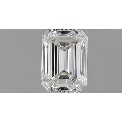 Diament szlif szmaragdowy, 0.7ct, VVS2, F, GIA 6541205126