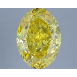 Diament laboratoryjny o barwie fantazyjnej szlif owalny, 2.36ct, IF, Fancy Vivid Yellow, IGI LG719575893