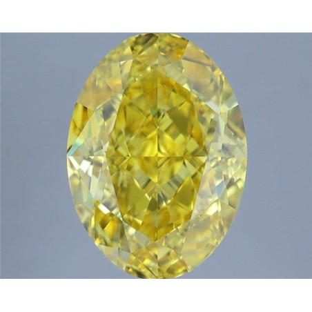 Diament laboratoryjny o barwie fantazyjnej szlif owalny, 2.36ct, IF, Fancy Vivid Yellow, IGI LG719575893
