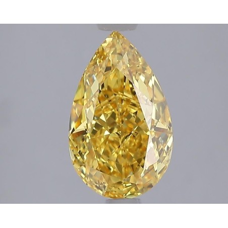 Diament laboratoryjny o barwie fantazyjnej szlif gruszkowy, 2.07ct, VVS2, Fancy Vivid Yellow, IGI LG692564226