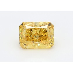 Diament laboratoryjny o barwie fantazyjnej radiant, 1.73ct, IF, Fancy Vivid Yellow, IGI LG538261524