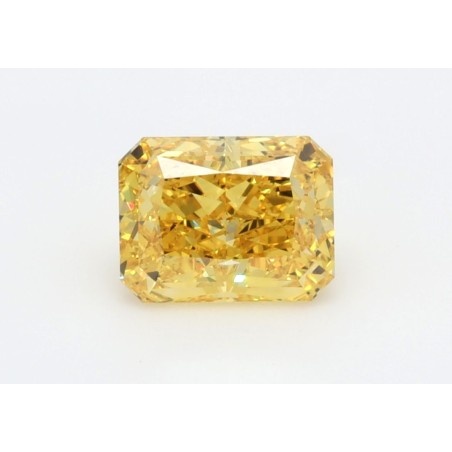 Diament laboratoryjny o barwie fantazyjnej radiant, 1.73ct, IF, Fancy Vivid Yellow, IGI LG538261524