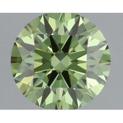 Diament laboratoryjny o barwie fantazyjnej szlif okrągły, 0.53ct, VVS2, Fancy Vivid Green, IGI LG735504496
