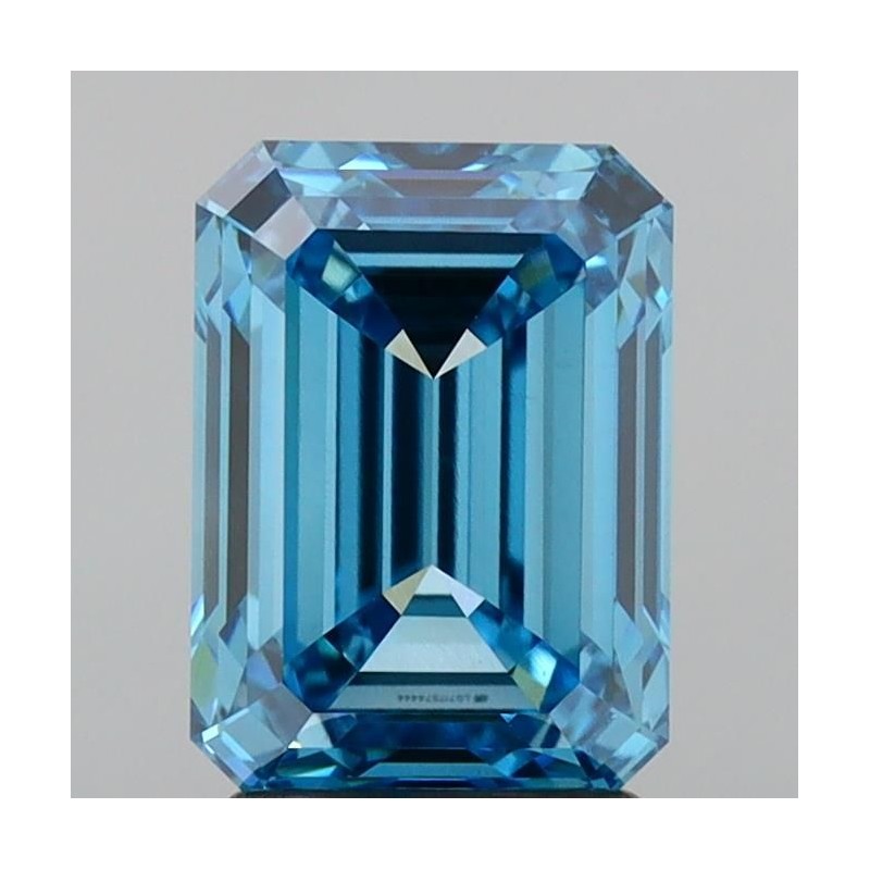 Diament laboratoryjny o barwie fantazyjnej szlif szmaragdowy, 2.51ct, VVS2, Fancy Vivid Blue, IGI LG717574444