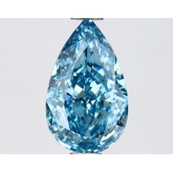 Diament laboratoryjny o barwie fantazyjnej szlif gruszkowy, 1.18ct, VVS2, Fancy Vivid Blue, IGI LG650412169
