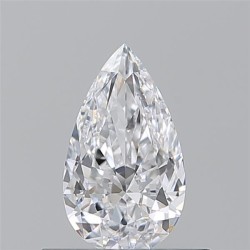 Diament szlif gruszkowy, 0.5ct, VVS2, D, GIA 6542114700