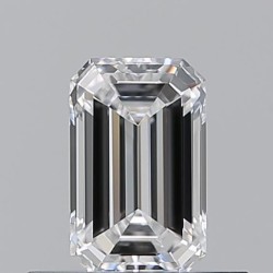 Diament szlif szmaragdowy, 0.5ct, VVS1, D, GIA 6542122821