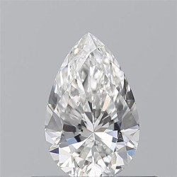 Diament szlif gruszkowy, 0.5ct, VVS2, F, GIA 7548112348