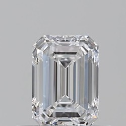 Diament szlif szmaragdowy, 0.5ct, VVS1, D, GIA 7546122550