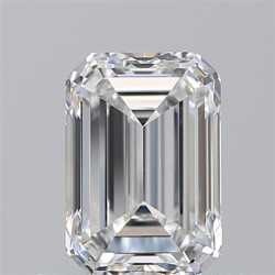 Diament szlif szmaragdowy, 0.9ct, VS2, F, GIA 6545123425