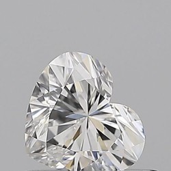 Diament serce, 0.51ct, VVS2, F, GIA 5543140869