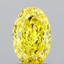 Diament laboratoryjny o barwie fantazyjnej szlif owalny, 1.03ct, VVS2, Fancy Vivid Yellow, IGI LG717527241
