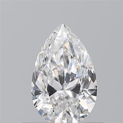Diament szlif gruszkowy, 0.6ct, VVS2, E, GIA 6541143046