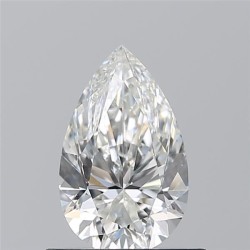 Diament szlif gruszkowy, 0.7ct, VS1, H, GIA 1543124547