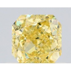 Diament o barwie fantazyjnej szlif schodkowy, 0.61ct, VVS1, Fancy Yellow, GIA 6515953524