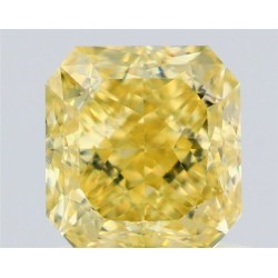 Diament o barwie fantazyjnej szlif schodkowy, 1ct, VVS2, Fancy Intense Yellow, GIA 7518477044