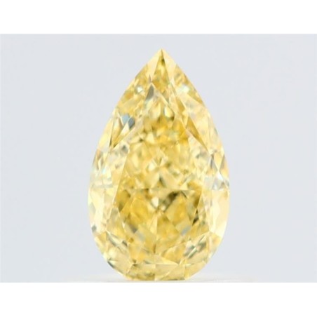 Diament o barwie fantazyjnej szlif gruszkowy, 0.6ct, VVS1, Fancy Intense Yellow, GIA 6531763757