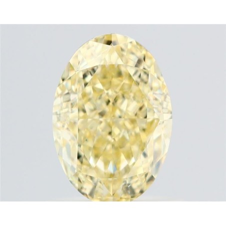 Diament o barwie fantazyjnej szlif owalny, 1ct, VVS1, Fancy Yellow, GIA 2534567769