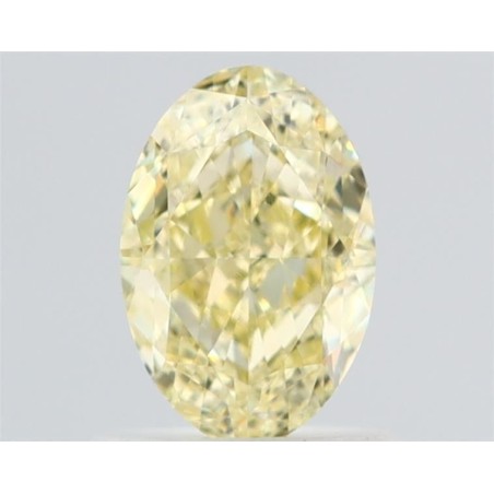 Diament o barwie fantazyjnej szlif owalny, 1ct, VS2, Fancy Light Yellow, GIA 6531728395