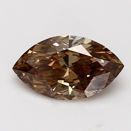 Diament o barwie fantazyjnej markiza, 1ct, SI1, Fancy Brown, GIA 2235799273