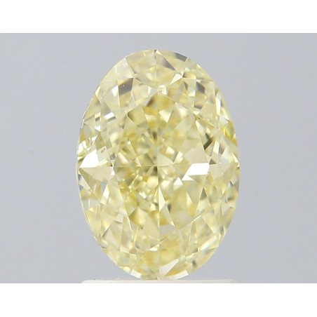 Diament o barwie fantazyjnej szlif owalny, 1.7ct, VS2, Fancy Yellow, GIA 6522732658
