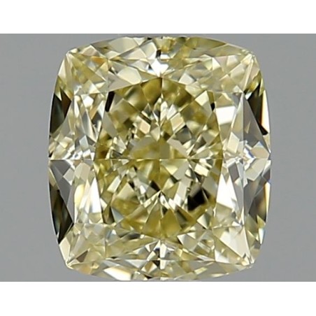 Diament o barwie fantazyjnej szlif poduszkowy brylantowy, 0.92ct, VS1, Fancy Light Brownish Greenish Yellow, GIA 6502833552