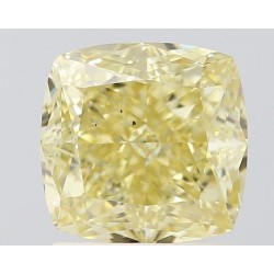 Diament o barwie fantazyjnej szlif poduszkowy brylantowy, 1.5ct, SI1, Fancy Brownish Yellow, GIA 1505613891
