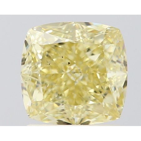 Diament o barwie fantazyjnej szlif poduszkowy brylantowy, 1.5ct, SI1, Fancy Brownish Yellow, GIA 1505613891