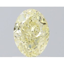 Diament o barwie fantazyjnej szlif owalny, 1.01ct, SI2, Fancy Light Yellow, GIA 2527273228