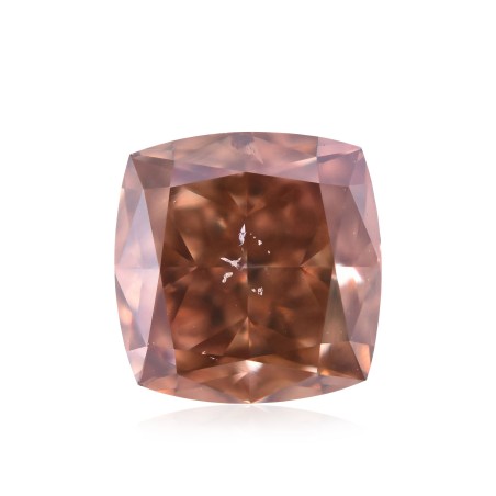 Diament o barwie fantazyjnej szlif poduszkowy brylantowy, 0.68ct, SI2, Fancy Deep Brown Pink, GIA 1178545562