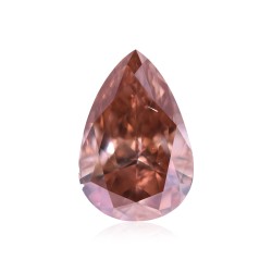 Diament o barwie fantazyjnej szlif gruszkowy, 0.34ct, VS2, Fancy Deep Brownish Orangey Pink, GIA 1178449642