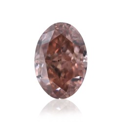 Diament o barwie fantazyjnej szlif owalny, 0.4ct, SI1, Fancy Deep Orangey Pink, GIA 6175449708