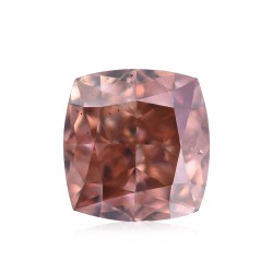 Diament o barwie fantazyjnej szlif poduszkowy brylantowy, 0.44ct, SI2, Fancy Deep Orangey Pink, GIA 7171554407