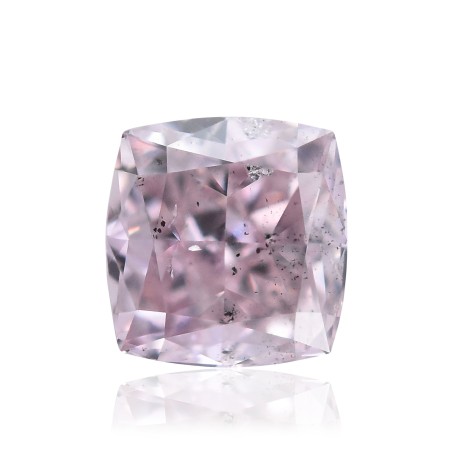 Diament o barwie fantazyjnej szlif poduszkowy brylantowy, 0.35ct, SI2, Fancy Purplish Pink, GIA 1178434345