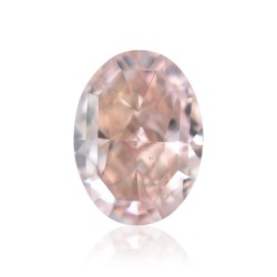 Diament o barwie fantazyjnej szlif owalny, 0.5ct, SI2, Fancy Brownish Orangey Pink, GIA 1178449561