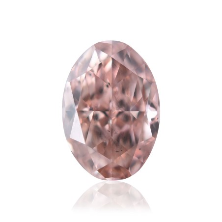 Diament o barwie fantazyjnej szlif owalny, 0.45ct, VS2, Fancy Brownish Orangey Pink, GIA 6175900328