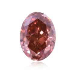 Diament o barwie fantazyjnej szlif owalny, 0.3ct, VS2, Fancy Deep Orangey Pink, GIA 6175776704