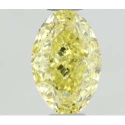Diament o barwie fantazyjnej szlif owalny, 0.61ct, VS2, Fancy Intense Yellow, GIA 1423544508