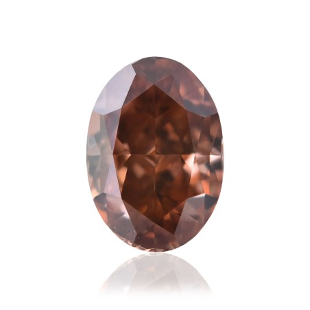Diament o barwie fantazyjnej szlif owalny, 0.62ct, VS2, Fancy Deep Pink Brown, GIA 6175776830