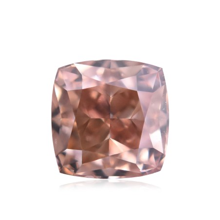 Diament o barwie fantazyjnej szlif poduszkowy brylantowy, 0.31ct, VS2, Fancy Orangey Pink, GIA 6175784807