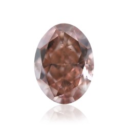 Diament o barwie fantazyjnej szlif owalny, 0.35ct, SI1, Fancy Intense Orangey Pink, GIA 6175784866