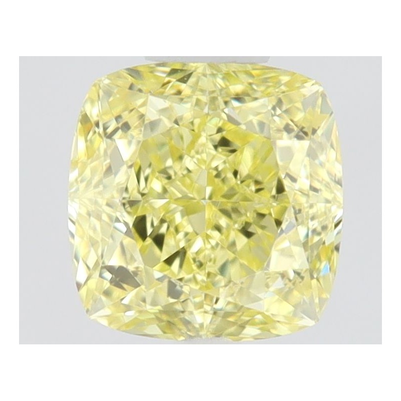 Diament o barwie fantazyjnej szlif poduszkowy brylantowy, 0.45ct, VS1, Fancy Intense Yellow, GIA 5231291899