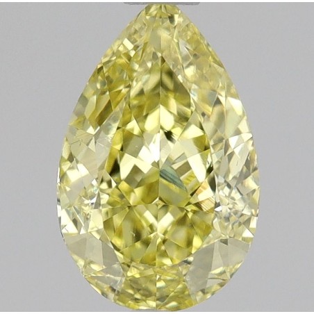 Diament o barwie fantazyjnej szlif gruszkowy, 0.6ct, SI1, Fancy Intense Yellow, GIA 2235423988