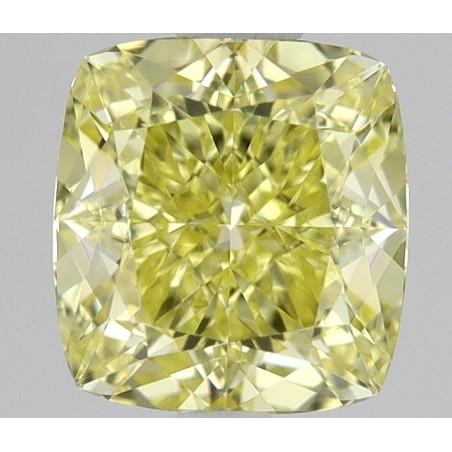 Diament o barwie fantazyjnej szlif poduszkowy brylantowy, 0.81ct, VVS1, Fancy Yellow, GIA 6505081480