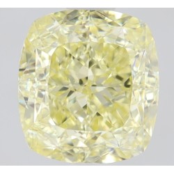 Diament o barwie fantazyjnej szlif poduszkowy brylantowy, 1.01ct, VS2, Fancy Yellow, GIA 2507118815