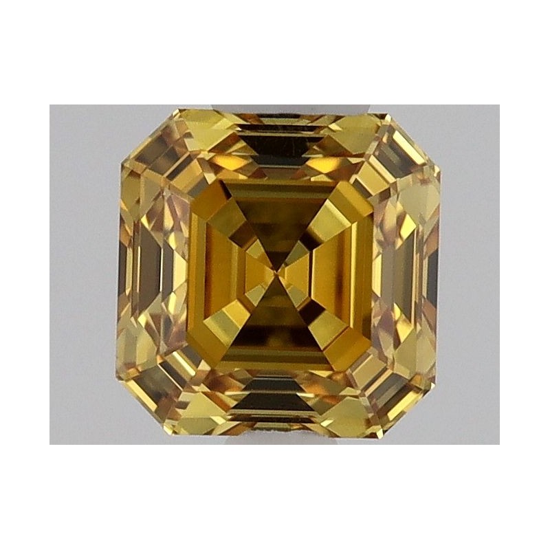 Diament o barwie fantazyjnej szlif szmaragdowy kwadratowy, 0.31ct, VS1, Fancy Vivid Orange Yellow, GIA 5234370881 Diament o barwie fantazyjnej szlif szmaragdowy kwadratowy, 0.31ct, VS1, Fancy Vivid Orange Yellow, GIA 5234370881